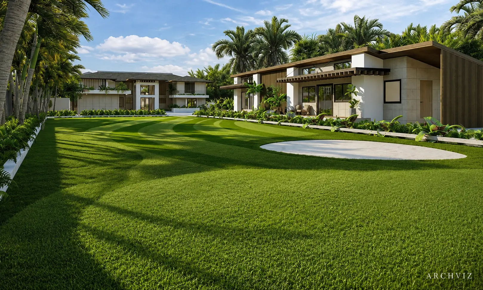 Exterior Garden View - Architecture Visualization visualization screenshot 1